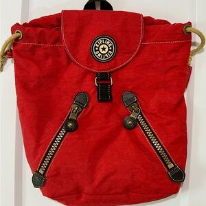 Kipling Red Backpack